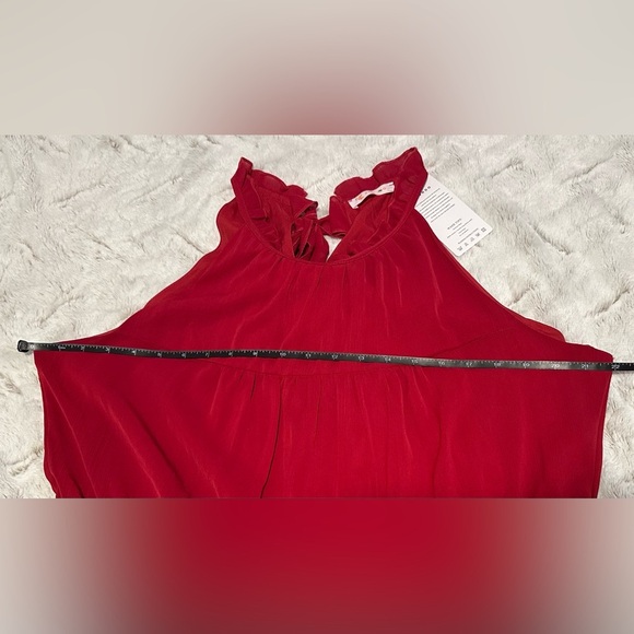 KIRUNDO Halter Sleeveless Flowy Mini Babydoll Tiered Dress XL - Picture 12 of 16